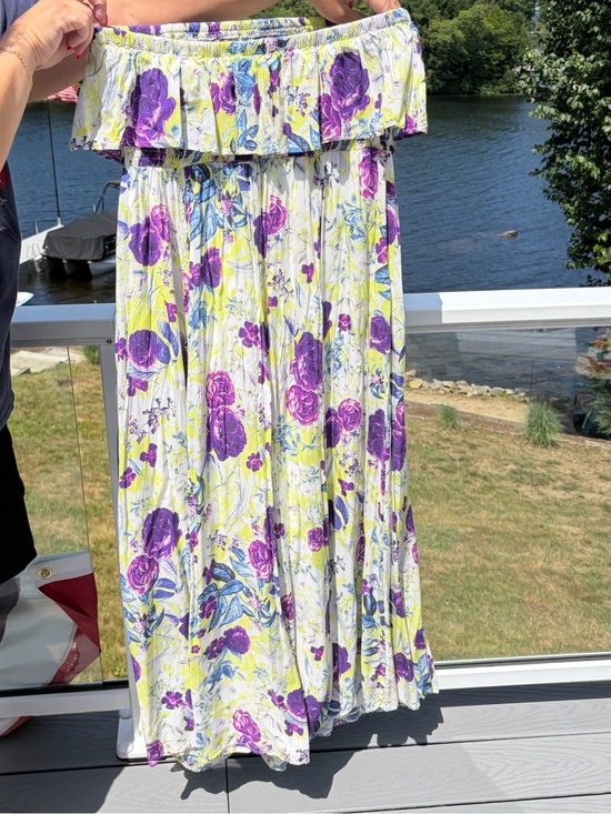 torrid Dresses & Skirts - torrid Purple & Yellow Floral Smocked Midi Dress